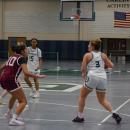 Madison Alves runs in front of Kaelyn Zuber.