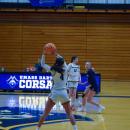 Kasey Oliver prepares to pass the ball.