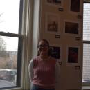 Tassiana DaSilva with her art.