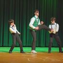 Peter Quinn has some backup during his dance.