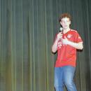 Tristan Almeida dons a jersey to win support from the judges.