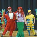 Sebastian (Nicolas Faria,) Ariel (Layla Ruiz,) and Flounder (Julia Thomas.)