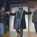 Vlad (Nolan Woodard) explains dance to Anya (Emerson Palumbo) and Dimirtry (Jack Nylin). 