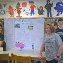 Anakin Barboza, Isaac Parsons and Landon Eckstrom present their project on changing the school system. 