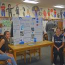 Aubrey Mosher, Hannah Woodman, Amelia Wood and Mackenzie DaCosta did a project on putting trash cans on the beaches. 