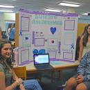 Avery Imbeau, Giuliana Gioni, Hudson Igisomar and Adriana Dionisio did a project on teenage suicide. 