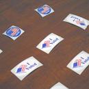 "I Voted" stickers voters could take after turning in their ballots. 