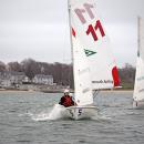 Sam Sperry and Lukas Prout sail toward the camera. 