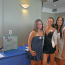 Alexa Oliver, Ava Nicholson and Courtney Ayano researched road conditions. 