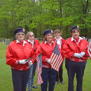 The Dartmouth Veterans of Foreign War Color Guard. 