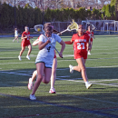 Emerson White runs toward the goal. Photos by Kat Sheridan