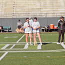 Sydney Hart and Megan DaSilva give a speech about Morgan's Message. 