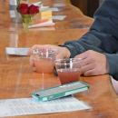 Guests were able to taste the wines. 