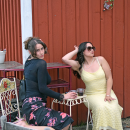 Theresa Boltner and Emily McGillicuddy celebrate McGillicuddy's graduation. 
