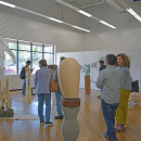 The crowd gathered to enjoy to thesis show's closing day. Photos by Kat Sheridan