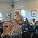Andrew Spongberg speaks. Photos by Kat Sheridan
