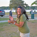 Diane Medeiris enjoys the music. 