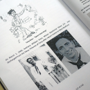 A cartoon drawn by another person on the submarine. 