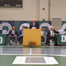 John Nunes addresses the graduates. 
