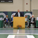 Chris Markey spoke to the graduates about kindness. 