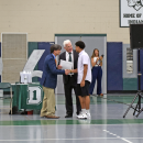 Anderson DeCruz receives the Karen Marchand Award. 