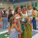 Emma Delgado with her family. 