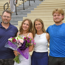 Nadia Gendron with her family. 