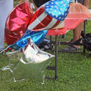 Some festive balloons. 