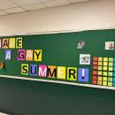 The board at the school. Source: Lynne Turner