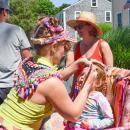 Celia Waldman, 3, gets her face painted. 