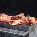 The whole roasted pig. 
