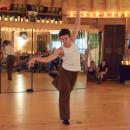 John Staughton dances. 
