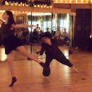 Alex Grant reaches for Sophia Davis. 