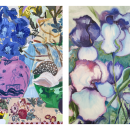 This image shows two works - One by Sky Hoyt and the one on the right by Pamela Dorris DeJong