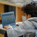 A child at their computer for the MCAS. Source: DESE