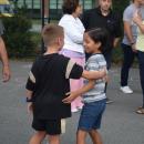 Emre, 6, and Nico, 6.5, were happy to see each other after the summer. 
