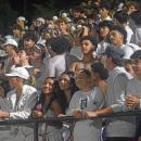 The crowd was decked out in all white. 