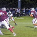 Amir Cartagena, New Bedford, runs with the ball. 
