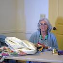 Nina, who creates the quilts. 