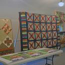 Nina's quilts on display. 
