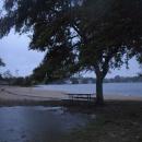 Apponegansett Beach with some flooding. Photos by Kat Sheridan