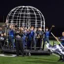 The band inside of the cage. 