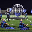 The soloist performs in the cage. Photos by Kat Sheridan