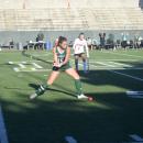 Lilly Robert hits the ball. 