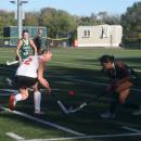 The ball flies in the air in the midst of the game. Photos by Kat Sheridan