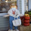 A scarecrow in a lobster sweater from Treasures and Co. 