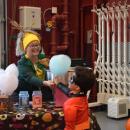Cooper (5) gets some cotton candy.