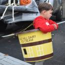 A four-year-old dressed as the bucket. 