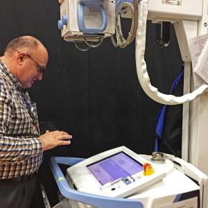 Dartmouth Week - Dartmouth, MA news - Southcoast Health engineer Bob Harbick sets up the portable X-ray machine
