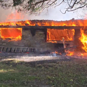 Fire breaks out in a Dartmouth barn. Source: Dartmouth Fire Department District 2